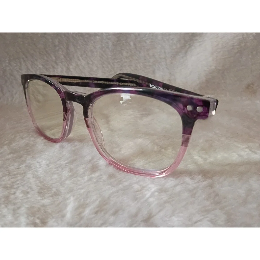 NEW Privé Revaux Show Off +3.50 Reading Glasses Purple Pink Ombre Eyeglass...